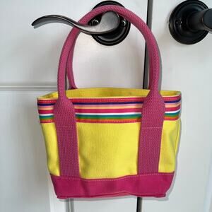 Eliza B handbag pink and yellow